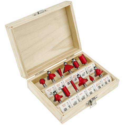 JUEGO DE MECHAS FRESADORAS 12 PZS